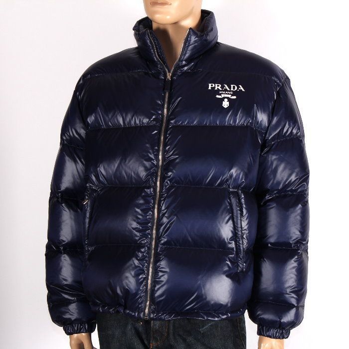 PRADA プラダ SGC089 11A9 F0SVF ダウンジャケット ネイビー ブルー 