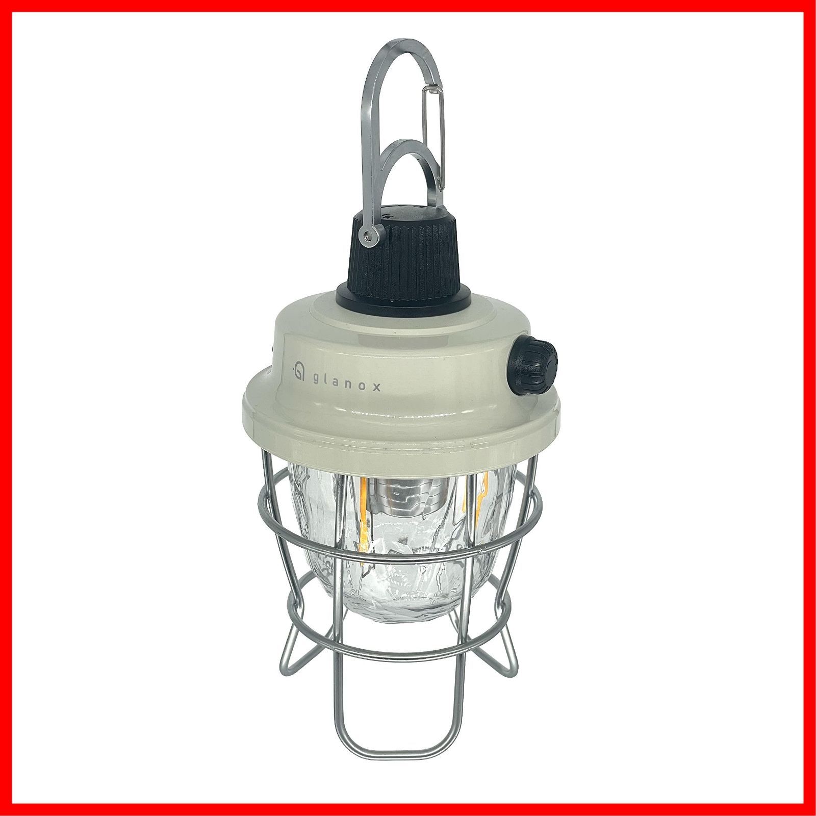 【特価商品】LEDランタン USB充電式 レトロパインランタン glanox