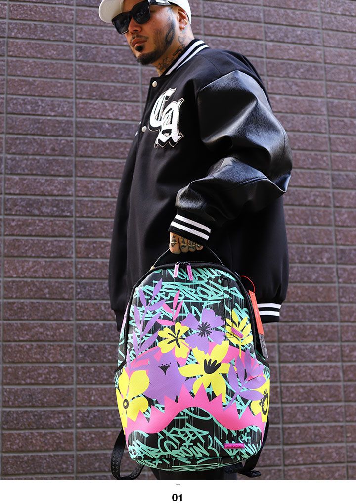 SPRAY GROUND リュック バックパック レザー 大きめ 大容量 高機能 BAG