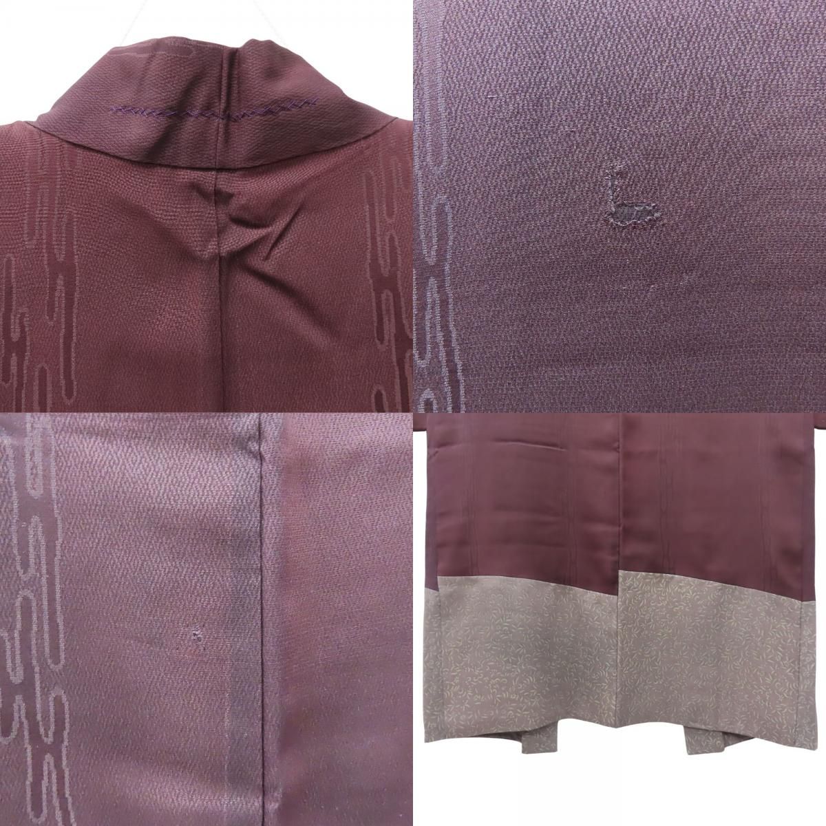 【中古】 羽織 しつけ糸あり 正絹(金銀糸除く) ボルドー くすみパープル系 和装 呉服 和服 きもの レディース 女性 楽天市場】【中古】 羽織 しつけ糸あり 正絹(金銀糸除く) ボルドー