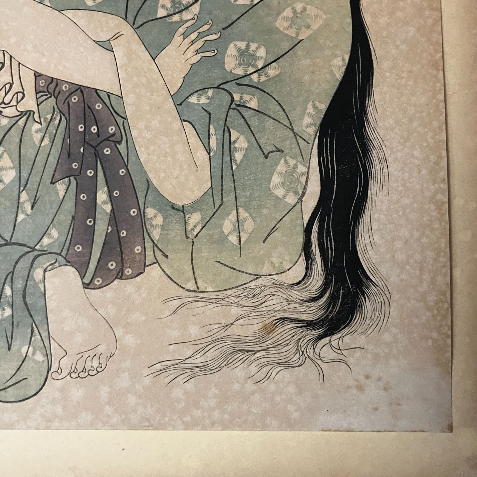 木版画 春画 大判（260×382mm）詳細不明 ☆検索）広重菱川師宣鳥居清長