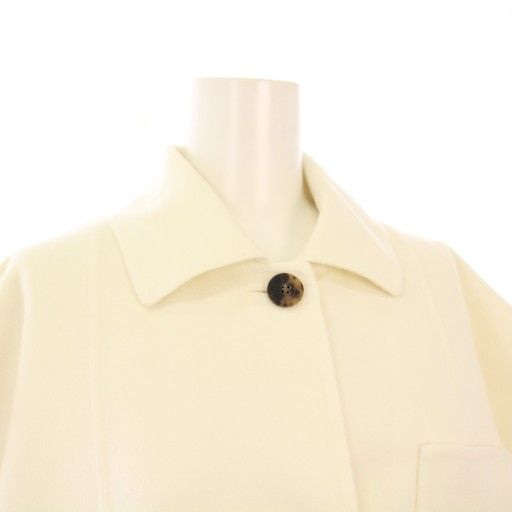 エルメス HERMES 25SS ノースリーブジャケットアウター カシミヤ 34 白 5E0235DC KH SIROKUMA-CORPORATION_COM