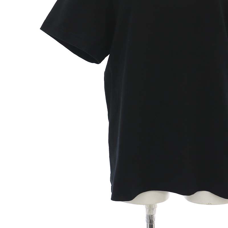 ミューズ ドゥーズィエム クラス MUSE de Deuxieme Classe SEA ISLAND COTTON Tシャツ カットソー 半袖  クルーネック コットン F 黒 ブラック /MY ■OS