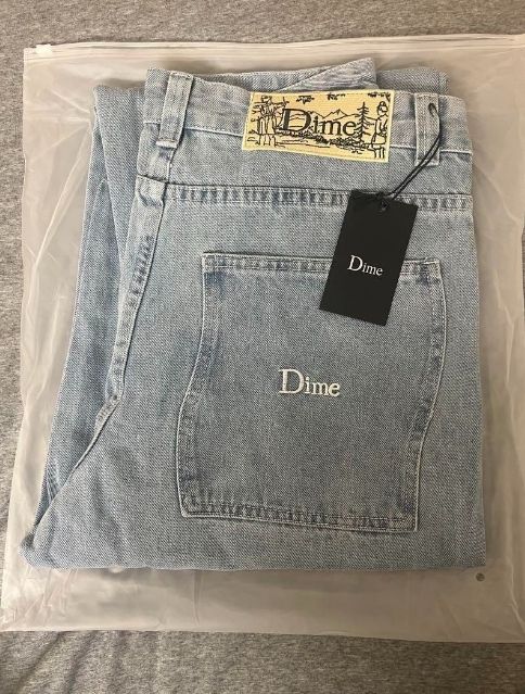 Dime ダイム バギージーンズ デニム パンツ WASHED BLUE - メルカリ