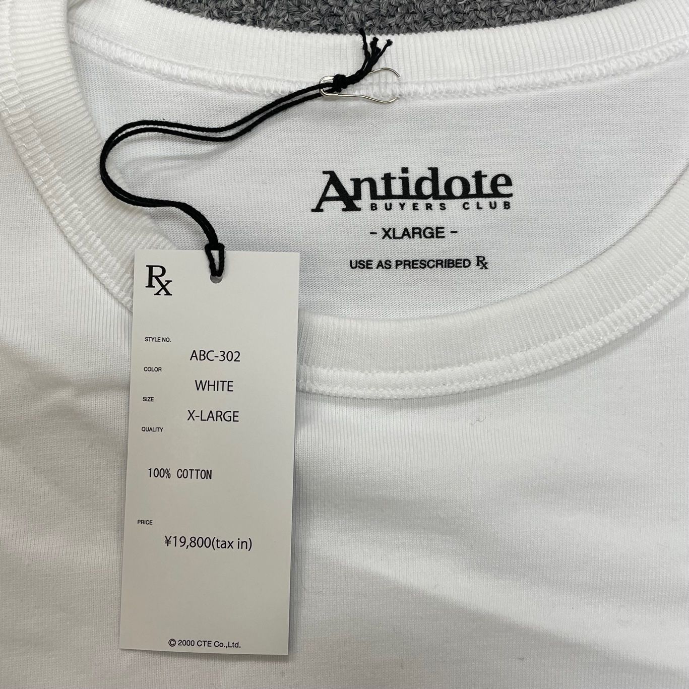 定価19800円 新品 ANTIDOTE BUYERS CLUB Pima Cotton L/S Tee ABC-302 
