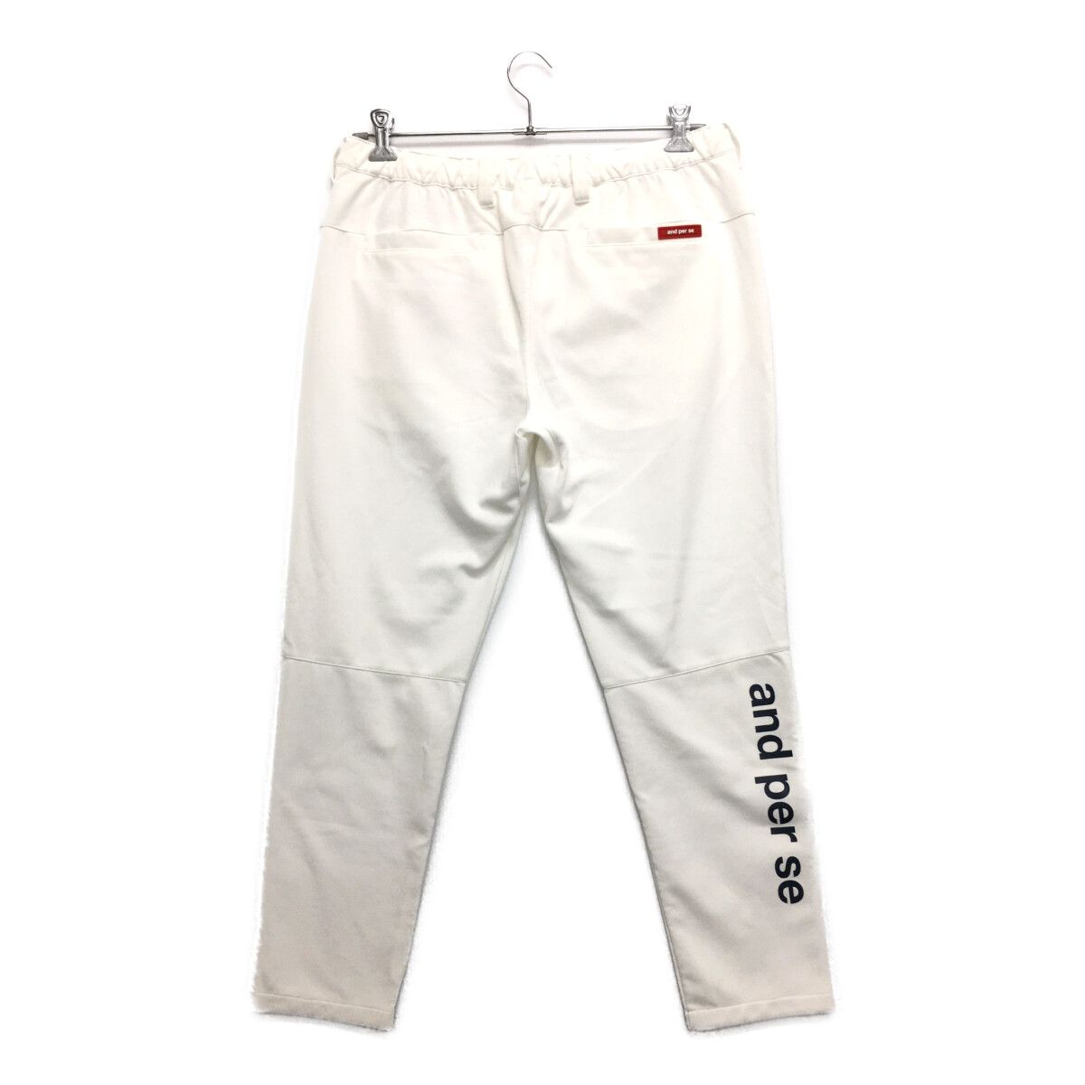 中古 メンズ アンパスィ and per se パンツ LL 白 ホワイト