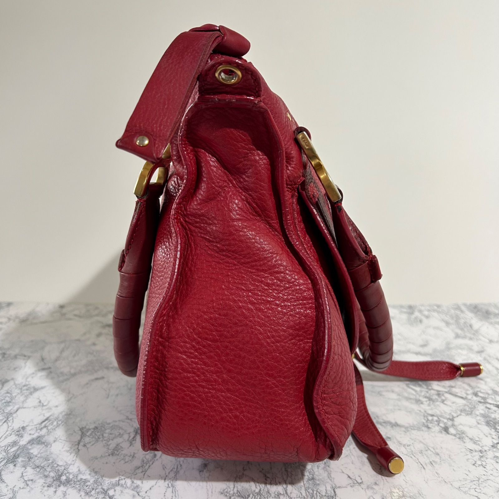 Chloe クロエ マーシー レッド 赤 ショルダーバッグ ハンドバッグ