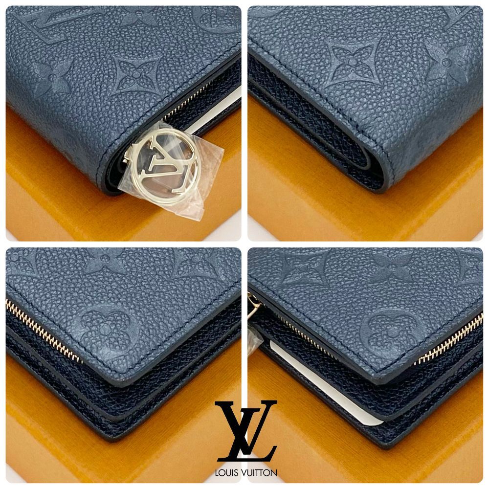 最高峰品】日本限定！ルイヴィトン LOUIS VUITTON ポルトフォイユ・クレア M82793 RFID ICチップ ネイビーブルー 完売品  送料無料 送料込み - メルカリ