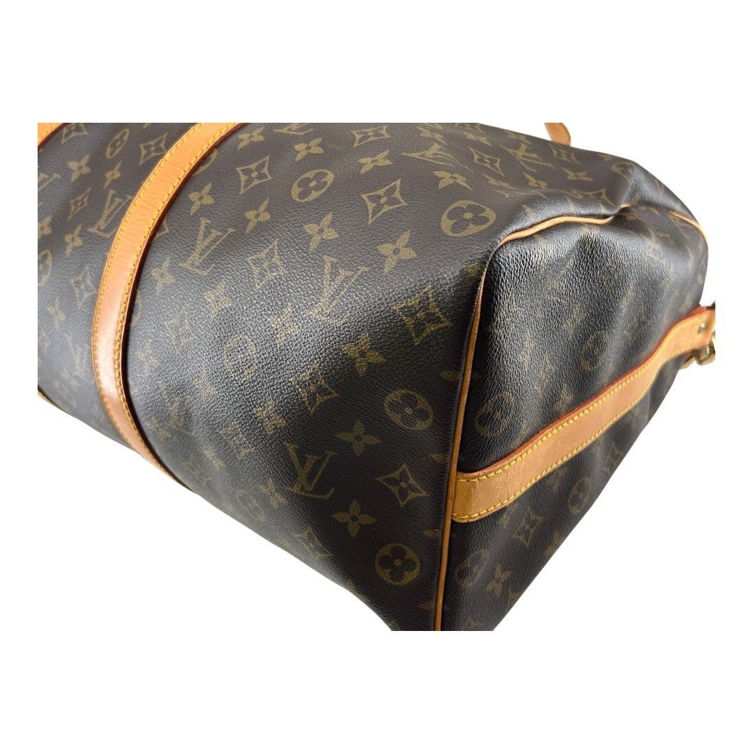 美品　LOUIS VUITTON キーポル50 ボストンバッグ モノグラム ルイヴィトン/ボストンバッグ/キーポル50/ノワール/レザー（LV