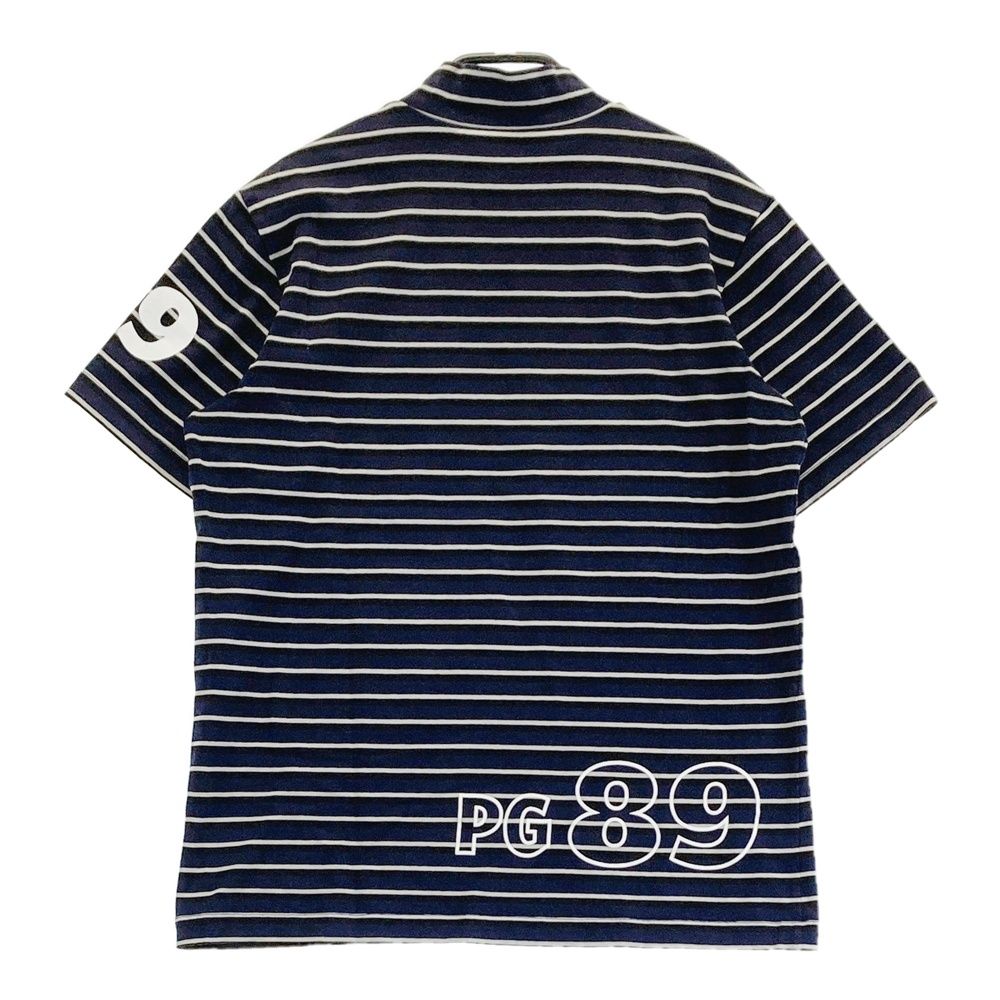 ⛳️ゴルフ　パーリーゲイツ メンズ　半袖　ネイビー　４ PEARLY GATES パーリーゲイツ 半袖ハイネックTシャツ ネイビー系