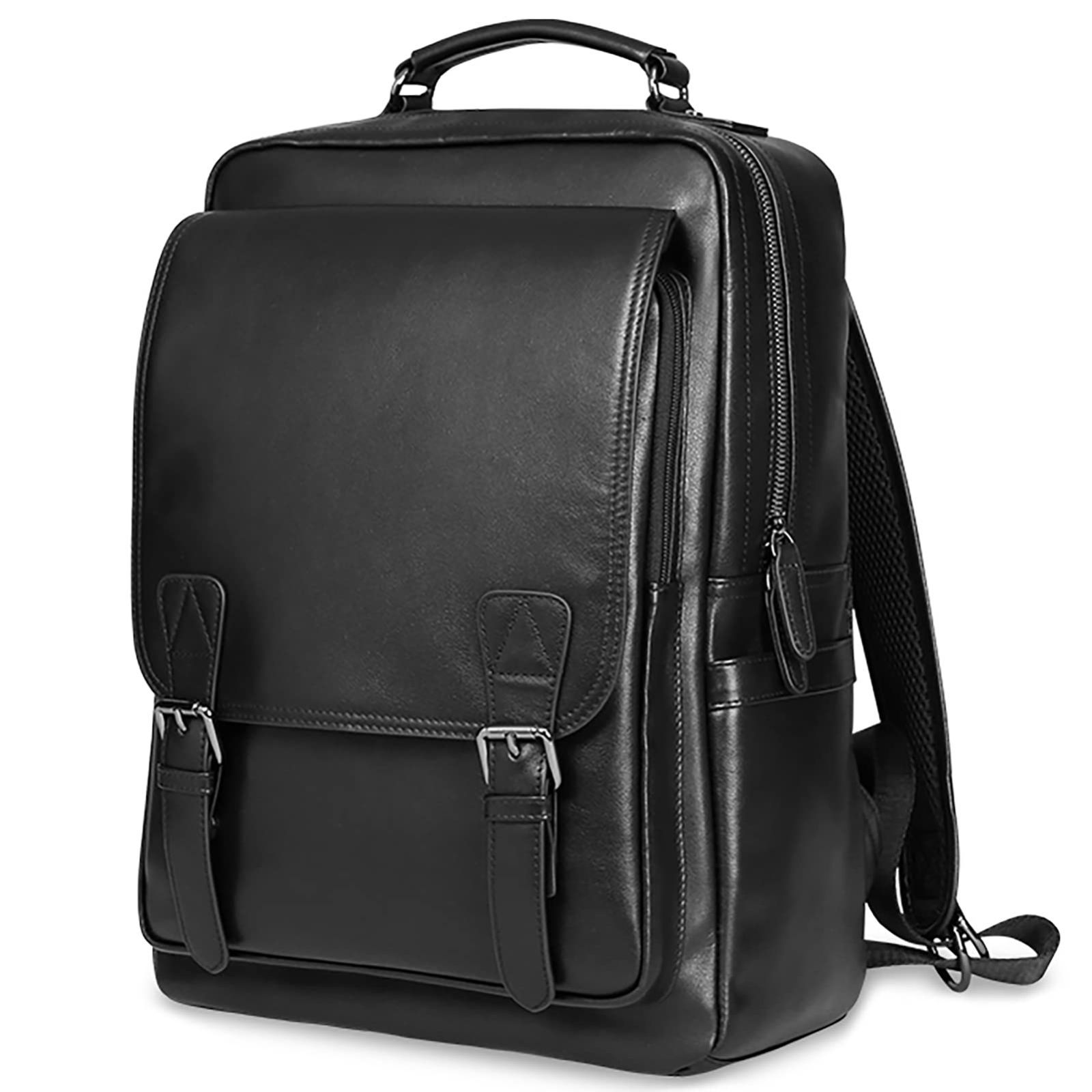 Ariga リュック メンズ 本革 牛革 スクエア 17インチPC収納 A4 レ Ariga リュック メンズ 本革 牛革 スクエア 17インチPC収納 A4 レ