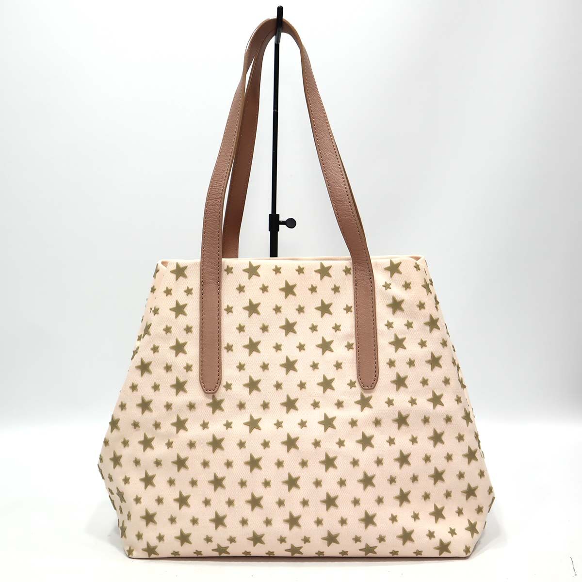 ジミーチュウ JIMMY CHOO ソフィア バッグ キャンバス ピンクベージュ 