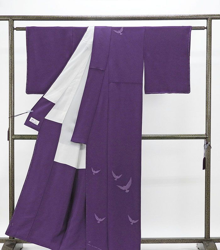 訪問着 未使用 正絹 染色作家 斉藤三才作 身丈159.5cm 裄丈64.5cm 未