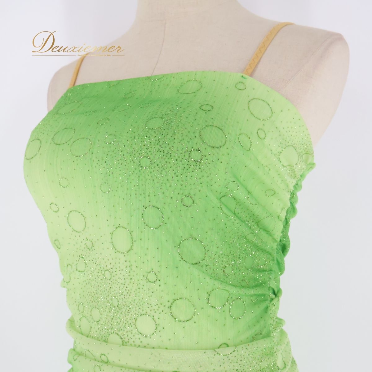 社交ダンス　ラテンドレス　黄緑 社交ダンス 衣装 ラテン ドレス ラテンドレス ワンピース 黄緑