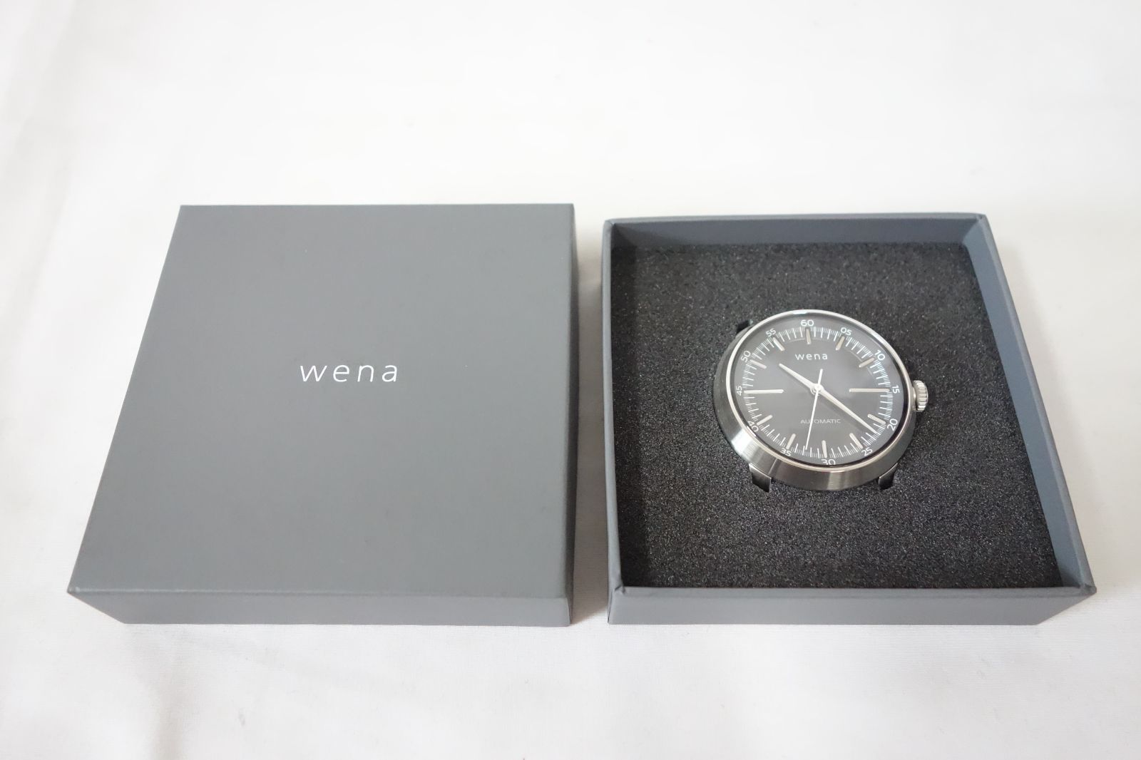 SONY ソニー ハイブリッドスマートウォッチ wena wrist -head- Three Hands Mechanical Silver Head WH-TM01|S