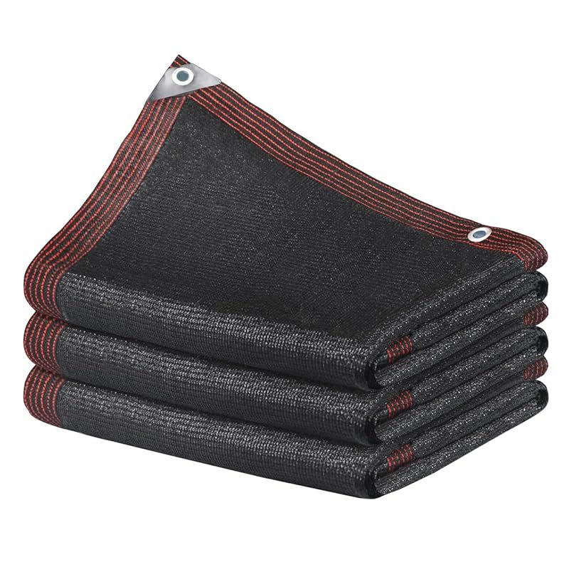 晨陽小店 日よけ シェード 3M 4M 遮光ネット ブラック 日除け止めネット 植物 園芸用 高密度の厚さのポリエチレン 紫外線耐性があり 1