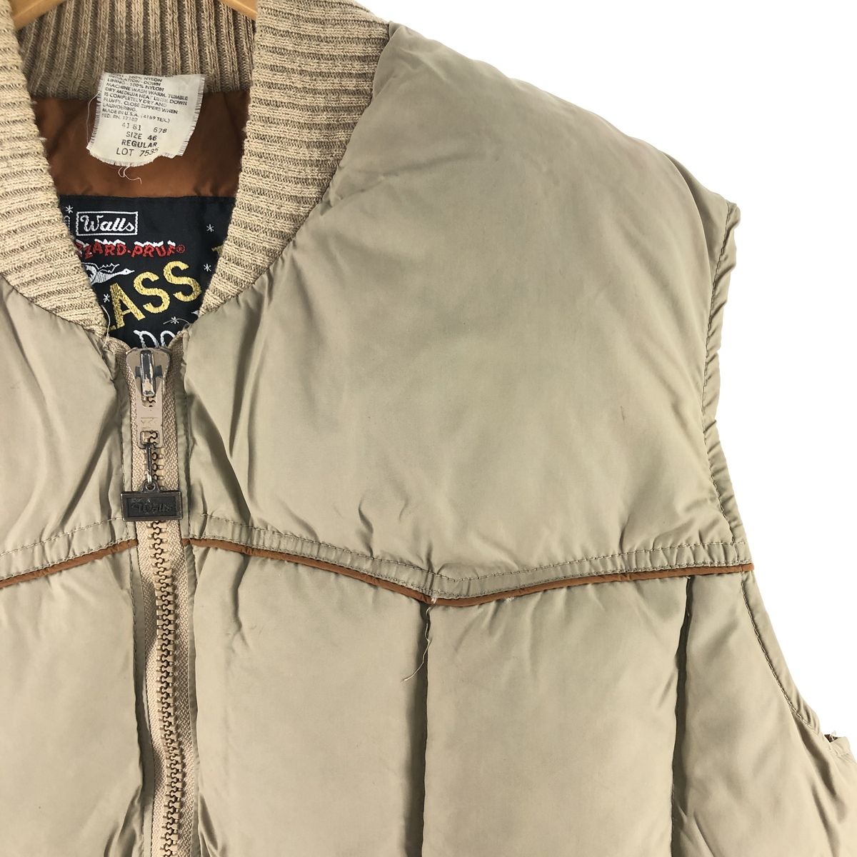 古着 80年代 ウォールズ Walls ダウンベスト USA製 メンズXL相当