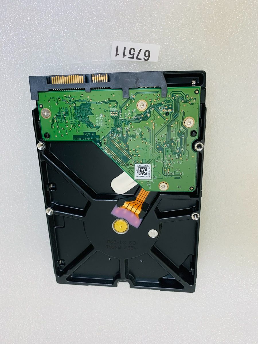 3TB SATA 3.5 インチ HDD WESTERN DIGITAL WD30EFRX 3000GB 3.5インチ ハードディスク 5400回転 中古 使用時間9373時間