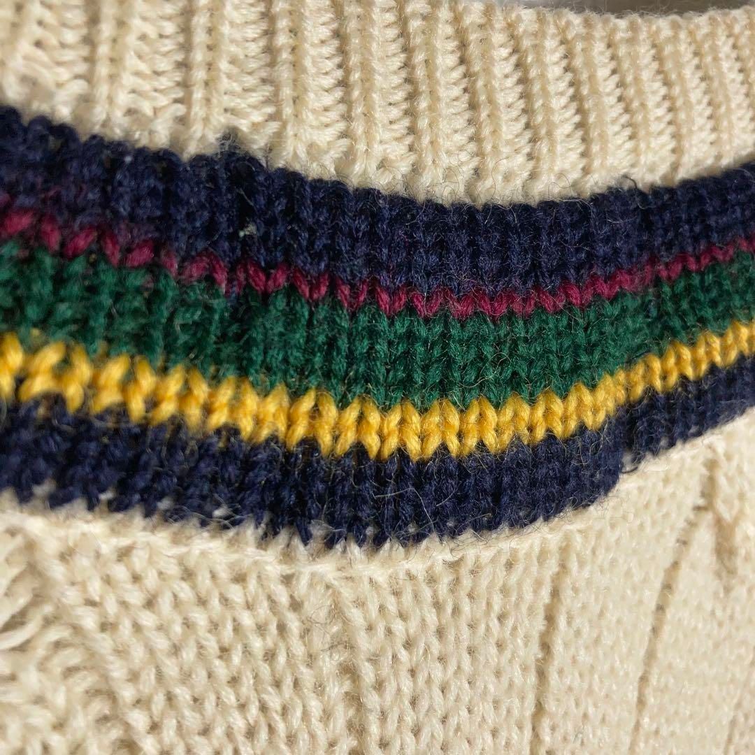 RALPH LAUREN チルデンニット ヴァージンウール ケーブル L RALPH LAUREN チルデンニット ヴァージンウール ケーブル L