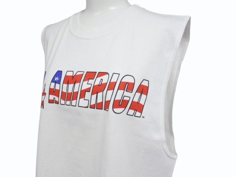 【USA製　2002年】ハルク ホーガン Mr.America ノースリーブ WWE プロレス World Wrestling Entertaiment Hulk Hogan ハルク