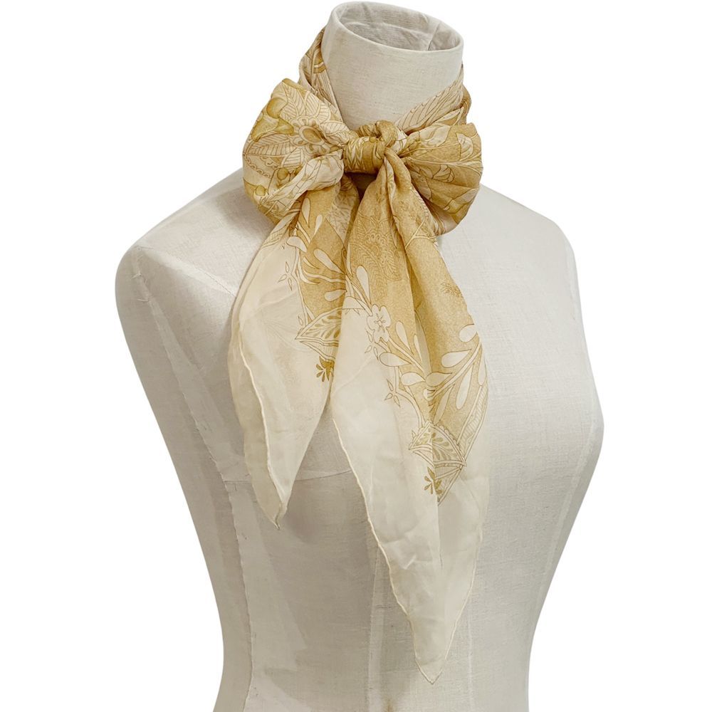 Hermès シルクスカーフ ベージュ 2020091015391071901.JPG