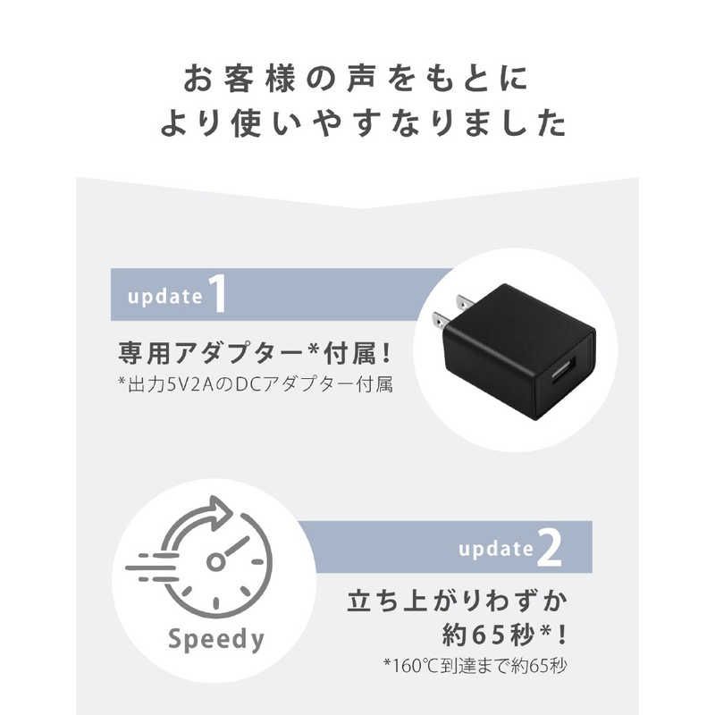 AGETUYA コードレス3ミニヘアアイロン 充電式 ピンク AG-0008-PK RF美顔器 EMSボディケア