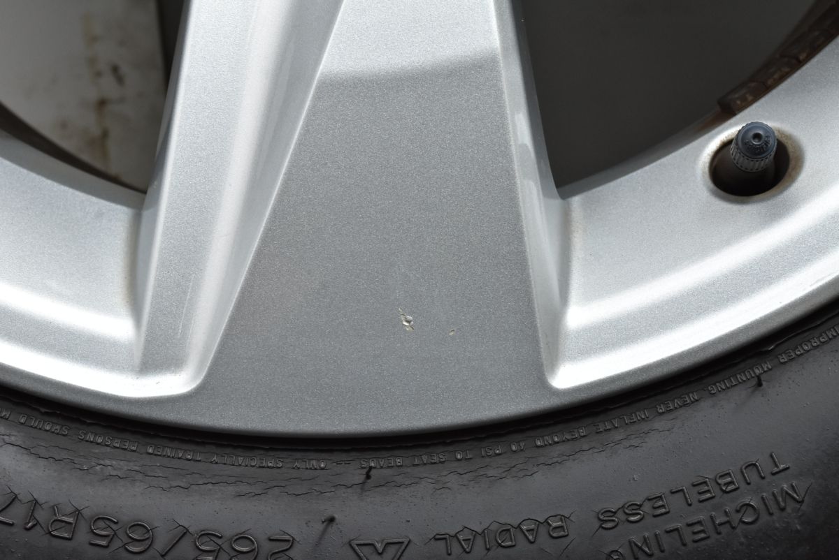 ホイールのみ可 トヨタ 150 ランドクルーザープラド 後期 純正 17in 7.5J 25 PCD139.7 ミシュラン ラティチュードツアー 265 65R17 KOSOFT_CO