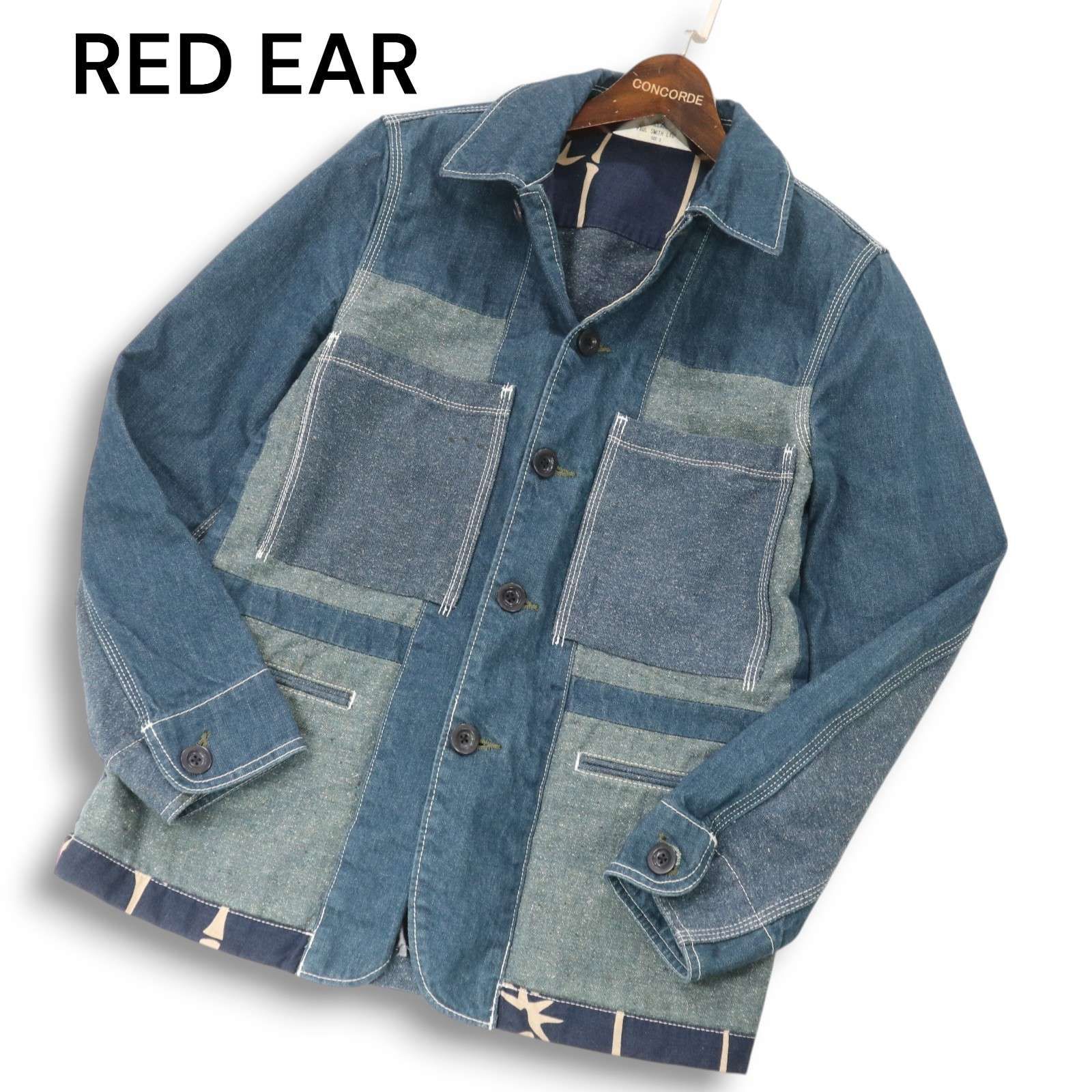 RED EAR レッドイヤー ポールスミス 通年☆ 切替デザイン デニム 