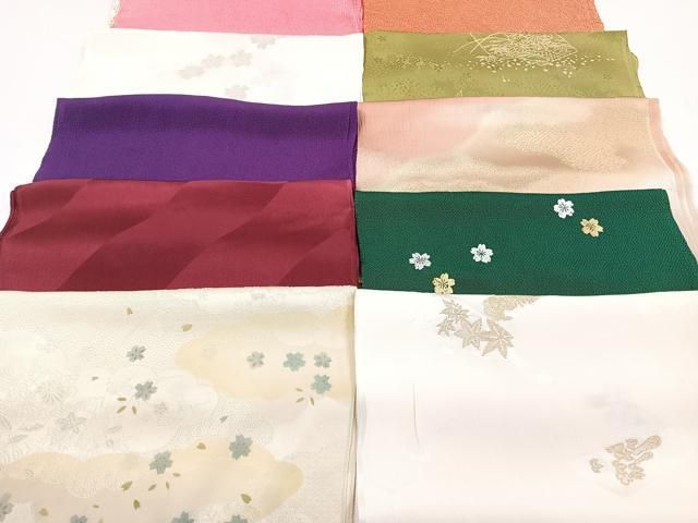 平和屋着物★和装小物　上質な帯揚げ　10枚セット　逸品　CAAM3036xi 平和屋着物☆和装小物 上質な帯揚げ 10枚セット 逸品 CAAM3036xi