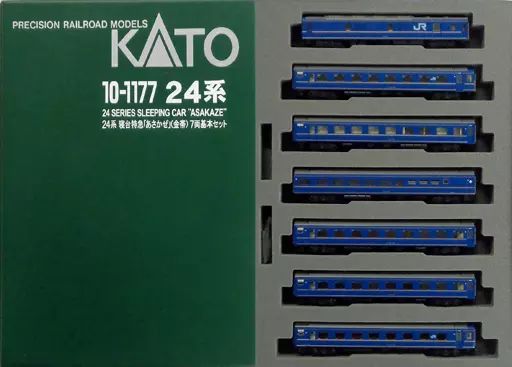 鉄道模型　1/150 24系 寝台特急 あさかぜ(金帯) 7両基本セット [10-1177] 24系寝台特急 「あさかぜ」 (金帯) (基本・7両セット) (鉄道模型