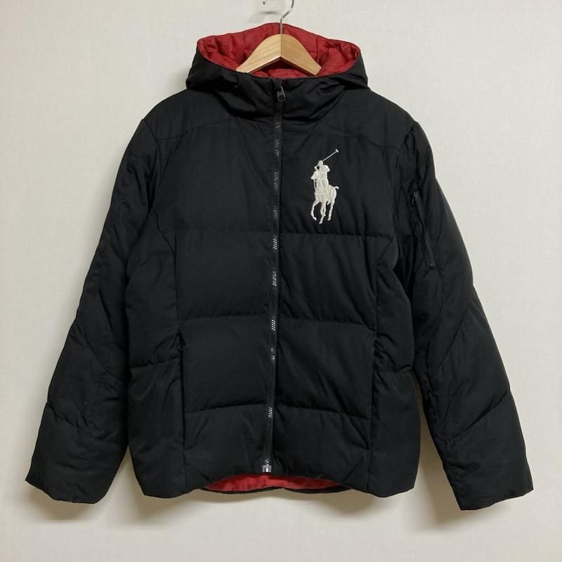 CO様【美品】ポロバイラルフローレン ビッグポニー刺繍 ダウンジャケット XL ポロバイラルフローレン ダウン ビッグポニー刺繍 XL（18-20） 黒
