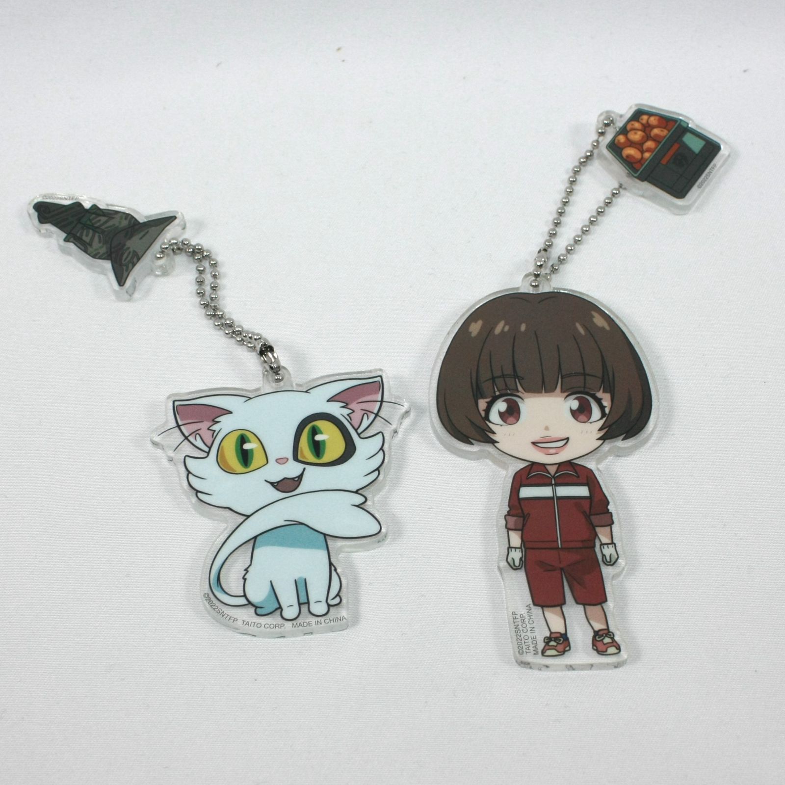 すずめの戸締まり　ペアアクリルキーホルダー　４種セット！ ダイジン】すずめの戸締まり ペアアクリルキーホルダー