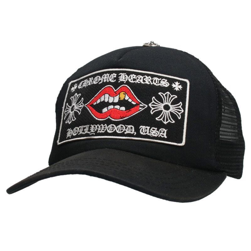 クロムハーツ CHOMPER TRUCKER CAP チョンパーパッチクロスボール付