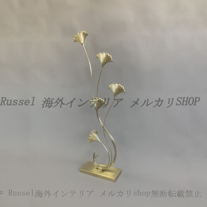 オブジェ イチョウ 葉 大きめ おしゃれ かわいい インテリア 置物 オーナメント ディスプレイ 装飾品 新築祝い ギフト プレゼント ゴールド