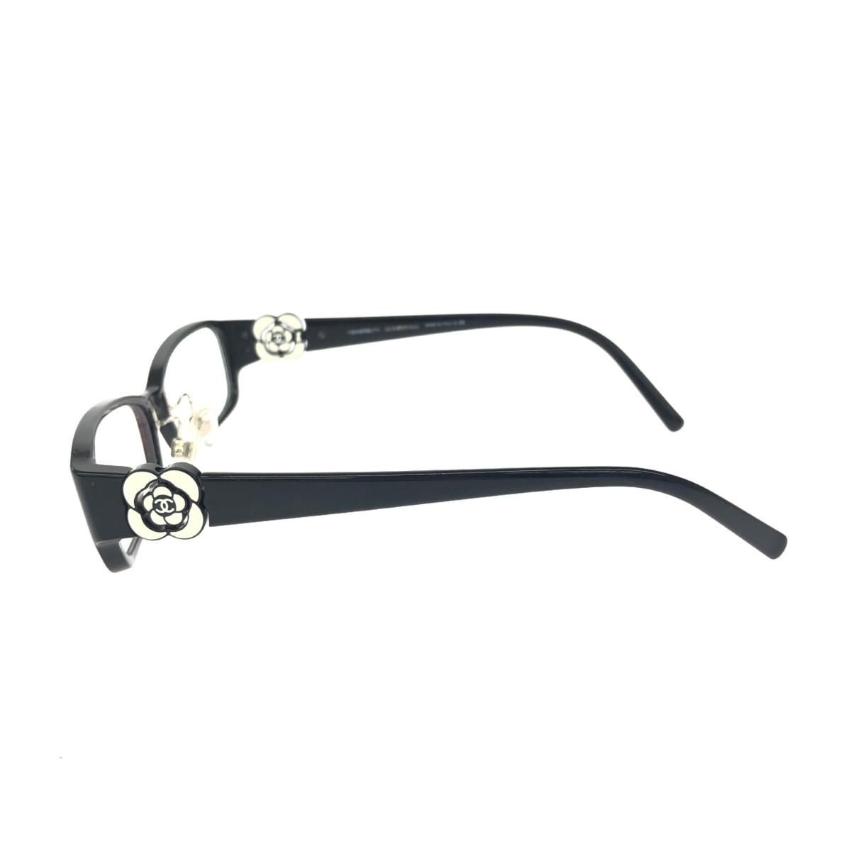 CHANEL シャネル 度入り メガネ カメリア 3131-N ブラック レディース | 240001163088