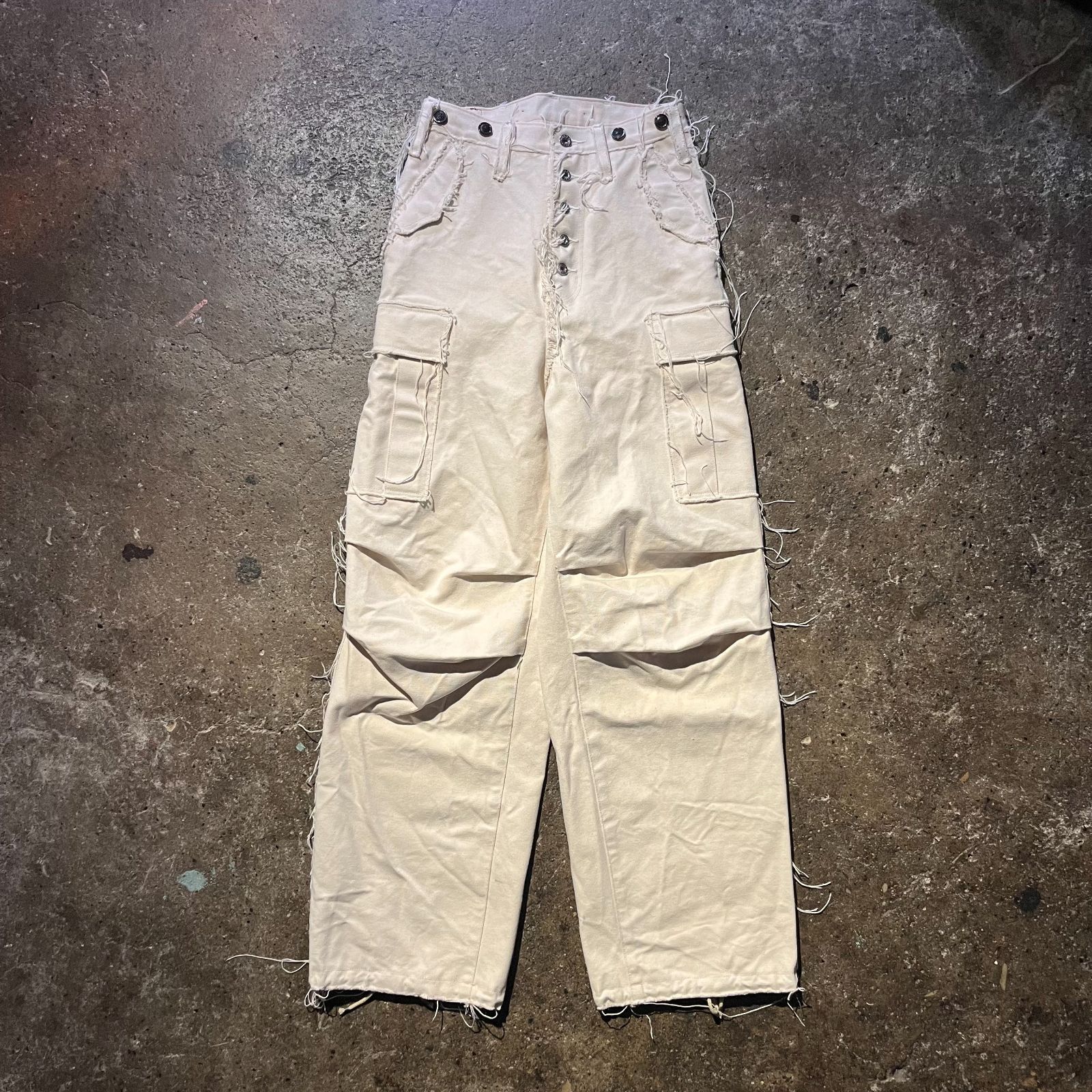 SUGARHILL 23ss Raw-Edge Canvas Cargo Pants 28 シュガーヒル 2023ss 