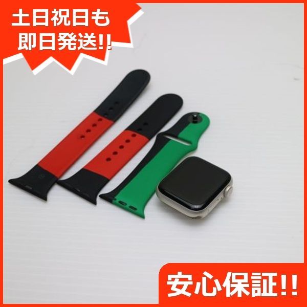 超美品 Apple Watch SE（第2世代） 40mm GPS スターライト スマホ 土日祝発送 即日発送 08000