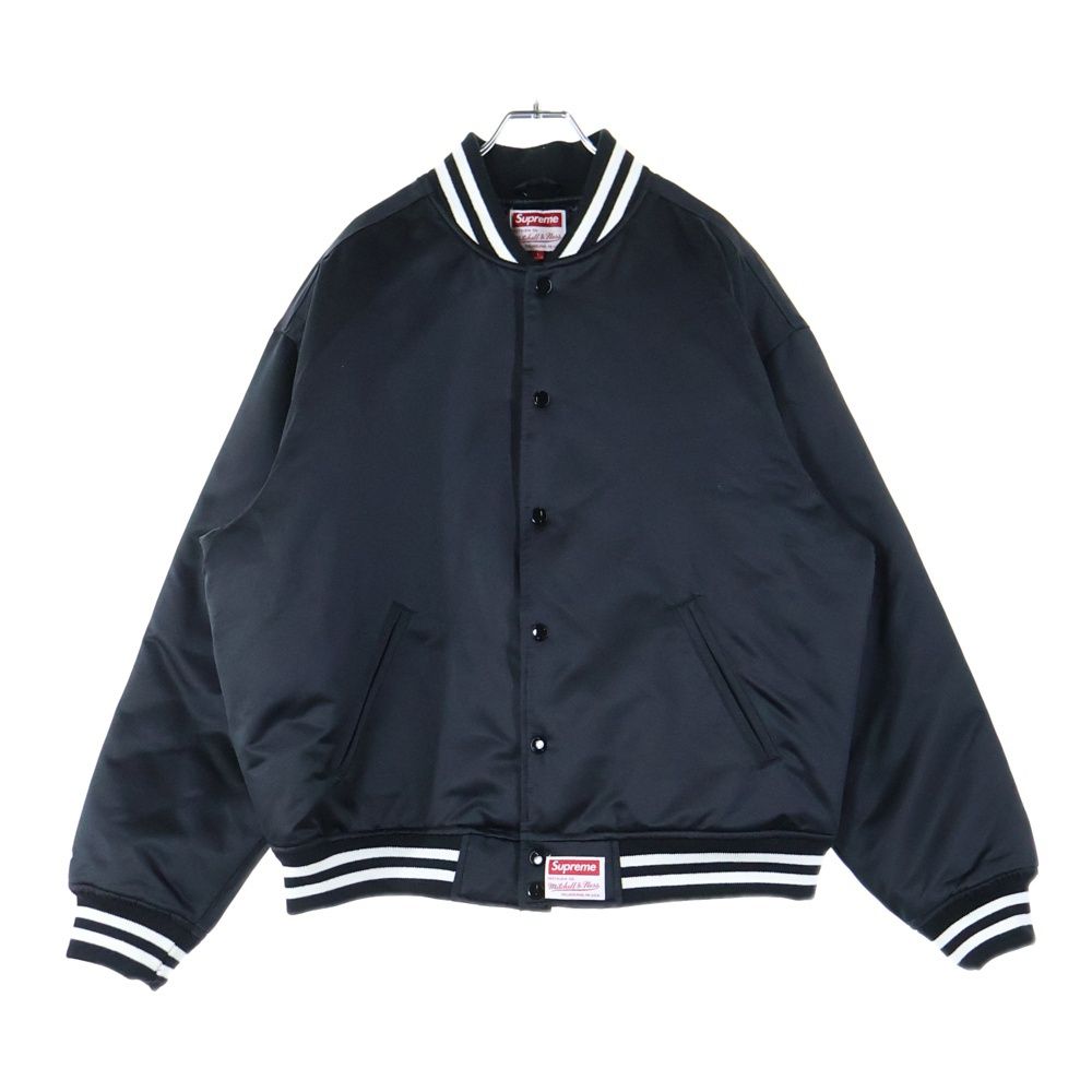 【未使用タグ付】シュプリーム ミッチェルアンドネス ブルゾン メンズ XL 黒 SUPREME (シュプリーム) 24AW ×Mitchell & Ness ミッチェルネス
