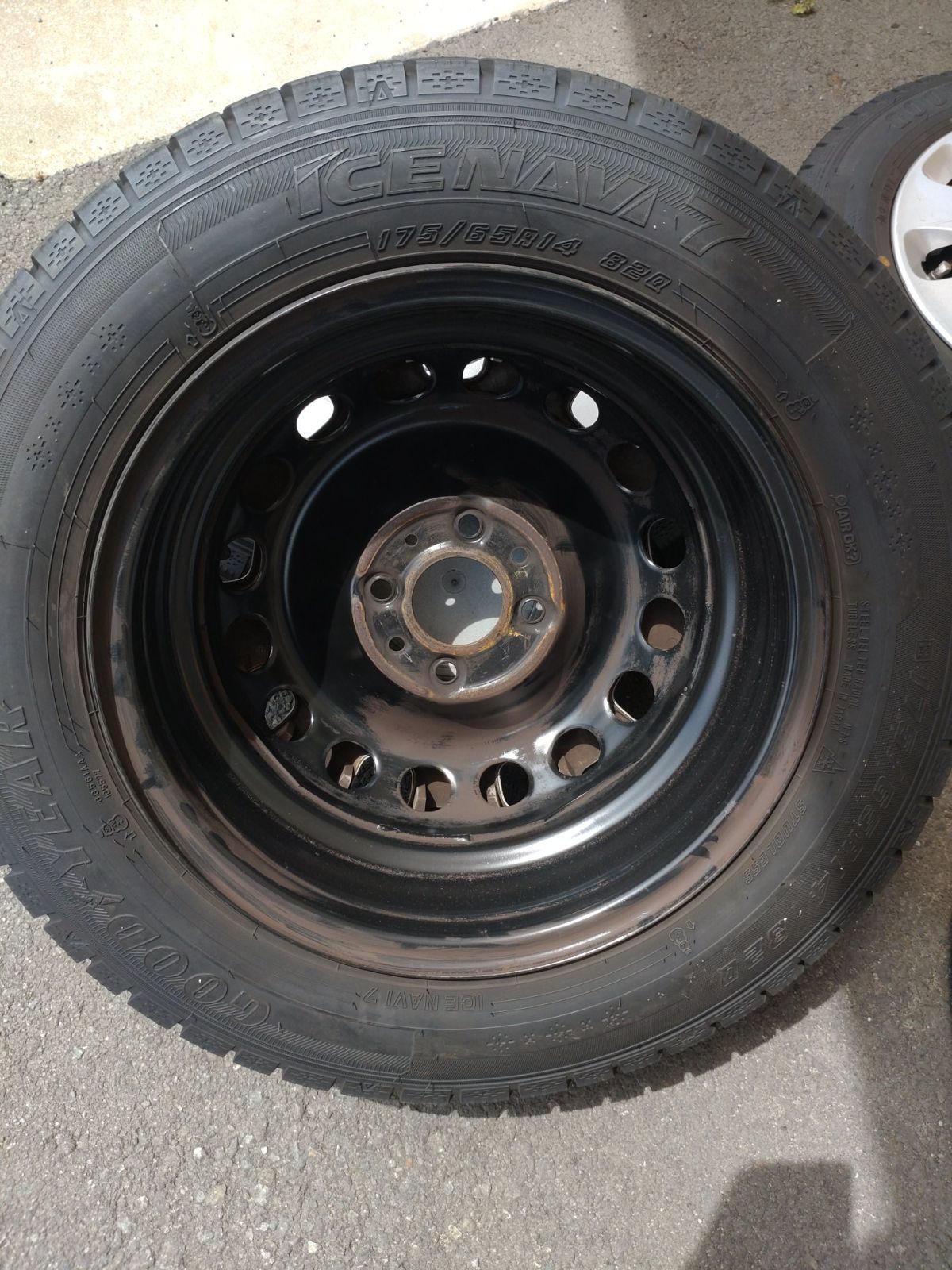 FIAT フィアット 500 純正 スチールホイール 14x5.5J+35 98-4H