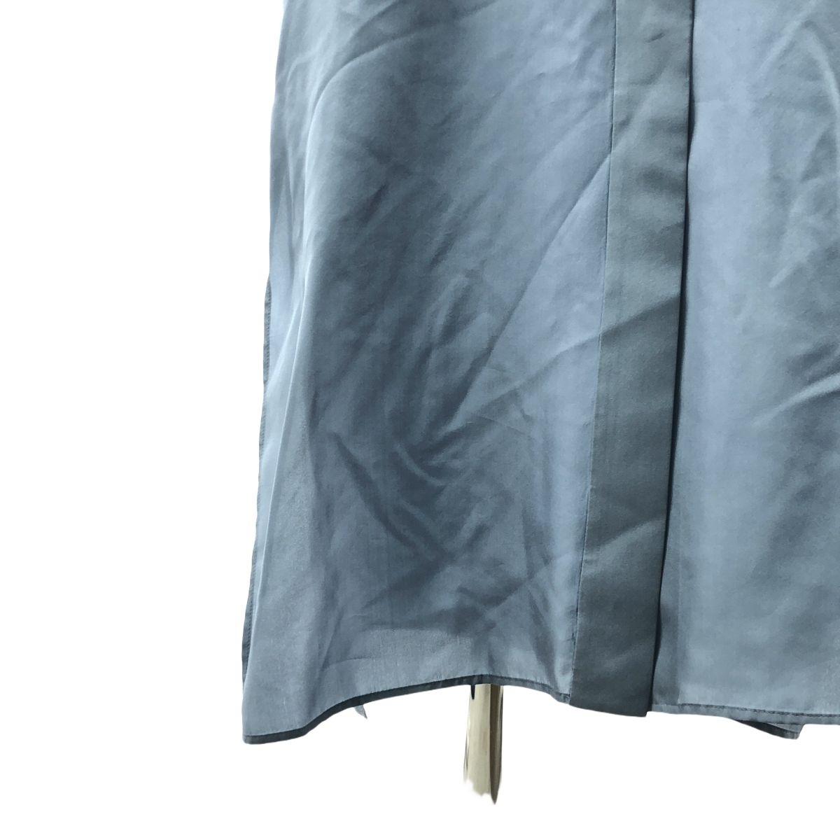 美品】 loin. / ロワン | シルク シャツ スリット ロングワンピース  