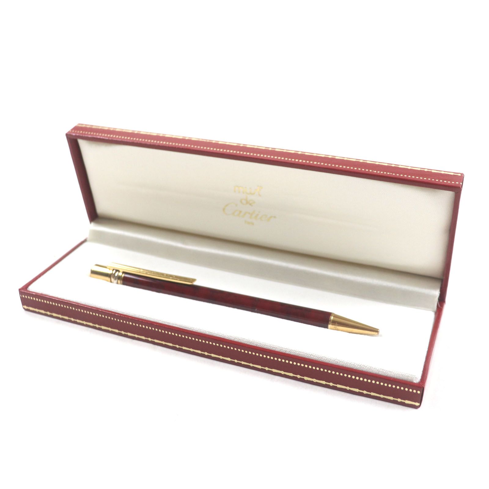 良品▽Cartier カルティエ トリニティ マーブル柄 ロゴ刻印入り