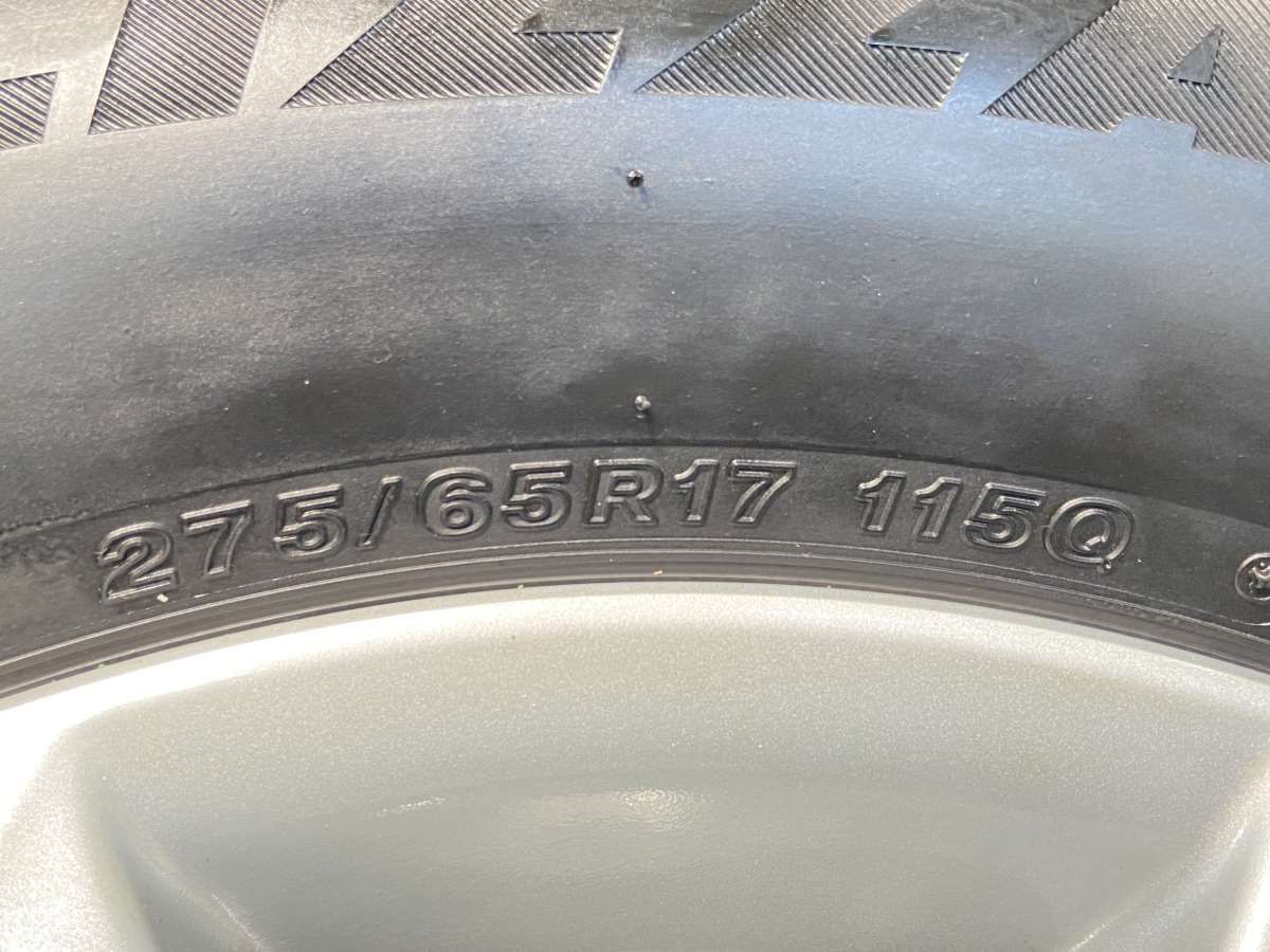 275/65R17 ブリヂストン ブリザック DM-V2 トヨタ純正 17x7.5 25 139.7-6穴 中古タイヤ スタッドレスタイヤ  ホイールセット 4本セット w17230418022 - メルカリ