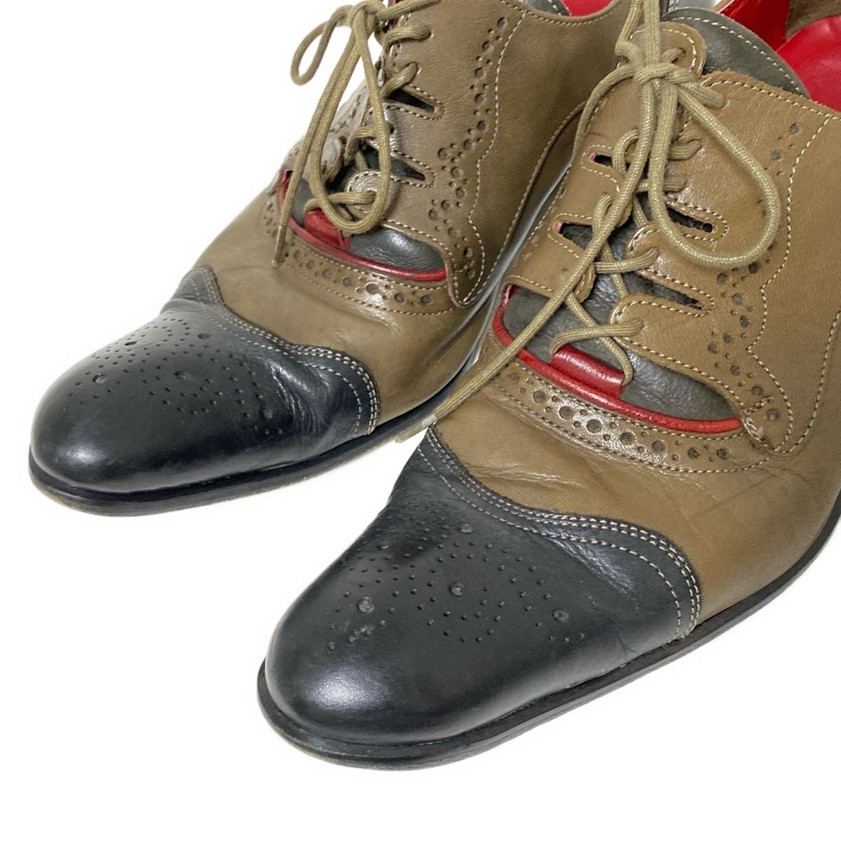 即決★美品 alfredoBANNISTER★25.5cm レザーコンビシューズ アルフレッドバニスター メンズ41 茶 白 ブラウン ホワイト 本革 革靴 即決★alfredoBANNISTER★25.5cm レザーレースアップシューズ アルフレッドバニスター メンズ 41 黒 シルバー 本革 皮 革靴