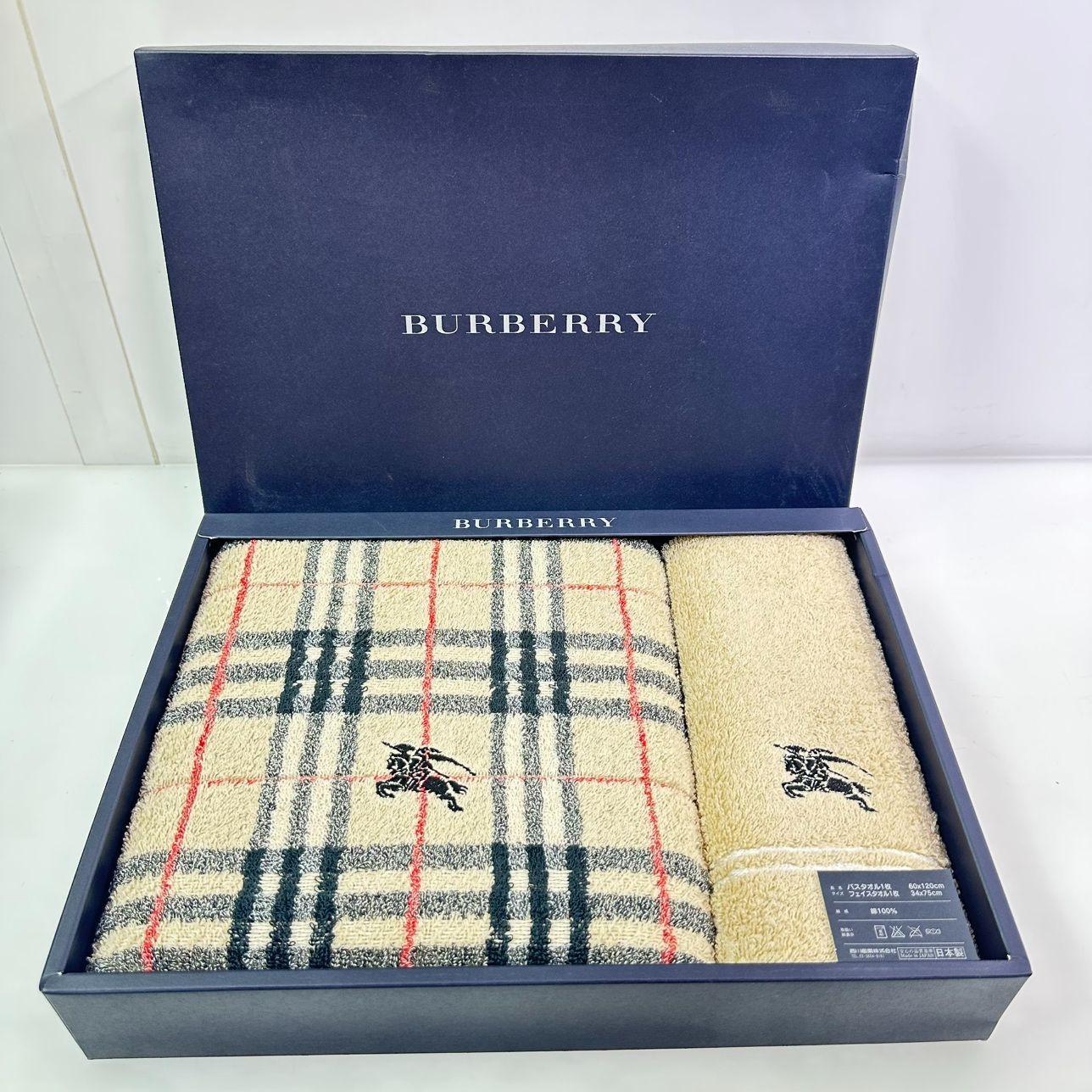 新品未使用 BURBERRY バスタオル 60×120cm チェック柄