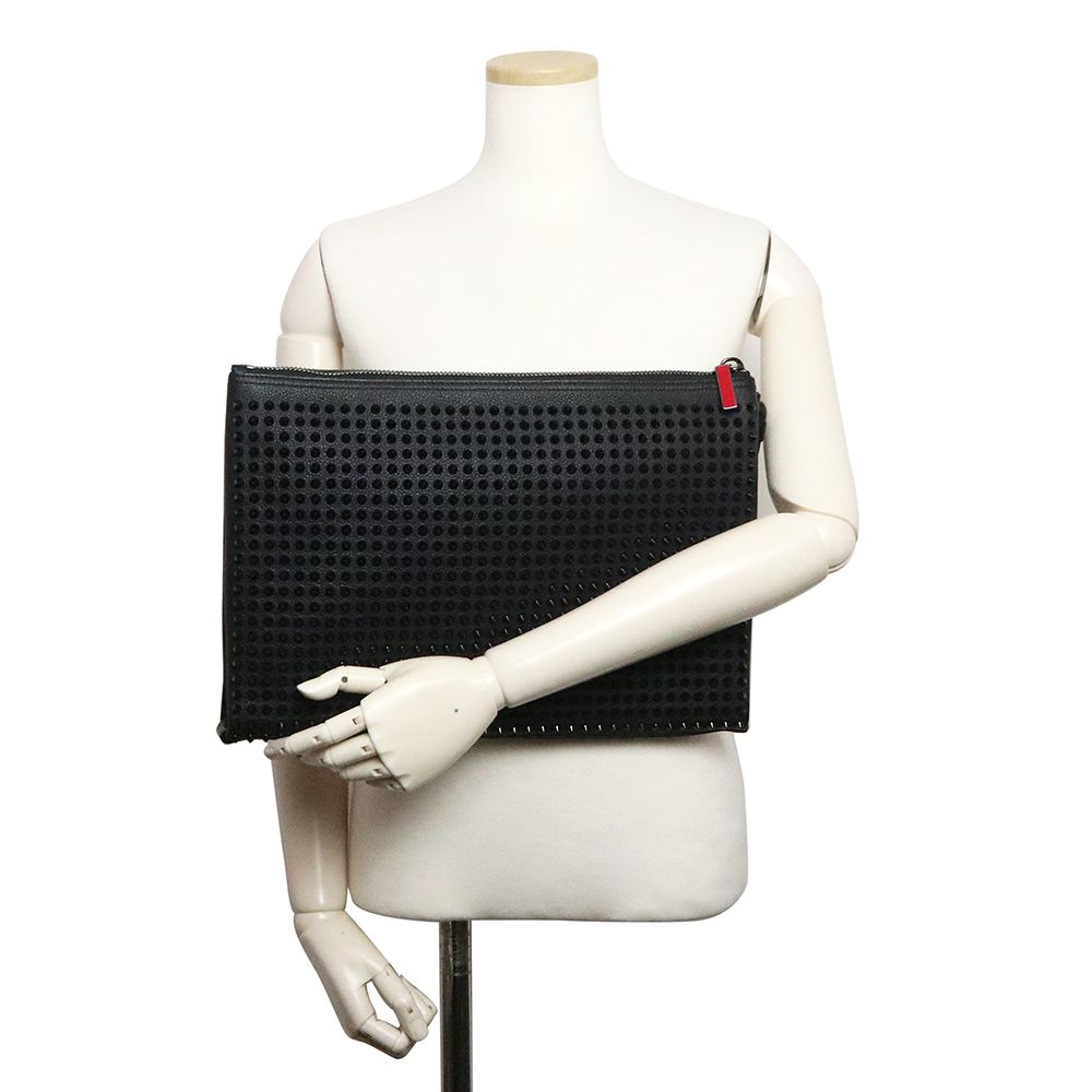 クリスチャンルブタン KALOUPOUCH カル― ポーチ スタッズ クラッチ