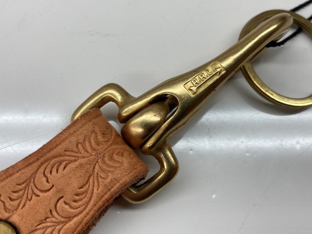 # RRL ダブルアールエル キーホルダー　キーリング　ラルフローレン　レザー ダブルアールエル RRL LEATHER KEY CHAIN レザー キー チェーン
