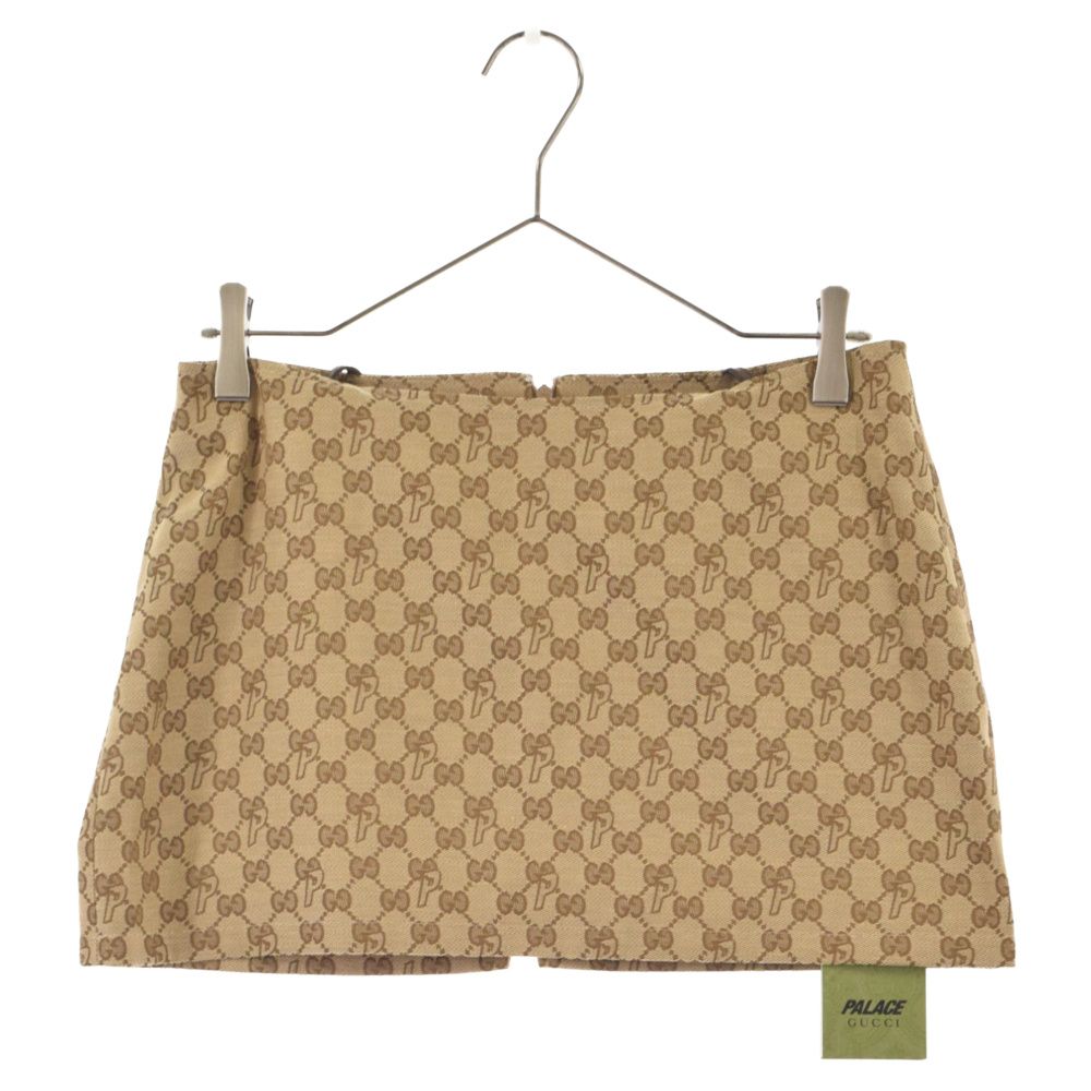 GUCCI (グッチ) ×PALACE Canvas Lace and Crystal Mini Skirt