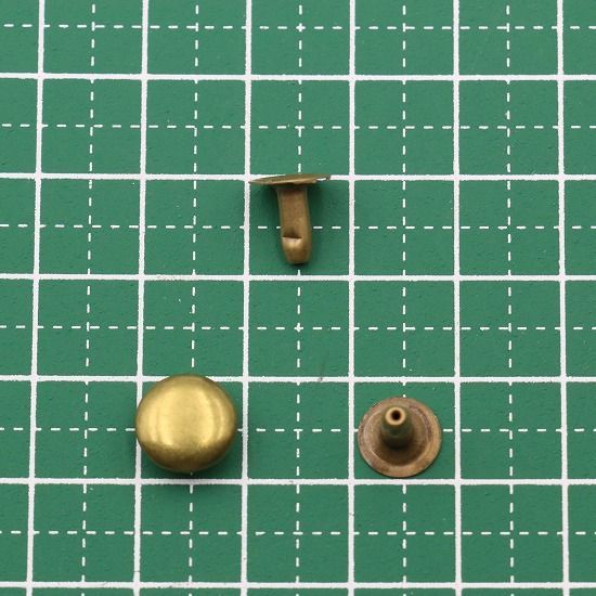 片面カシメ 10x8 (頭10mm, 足8mm) 100組セット