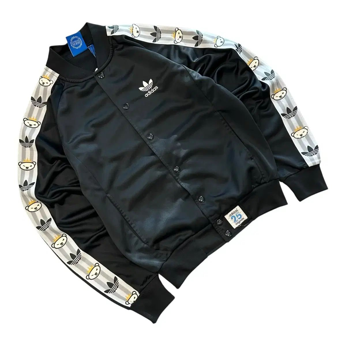 95 adidas(アディダス) NIGO(ニゴー) ベア くま トラックトップス ジャージ ジップアップ 黒