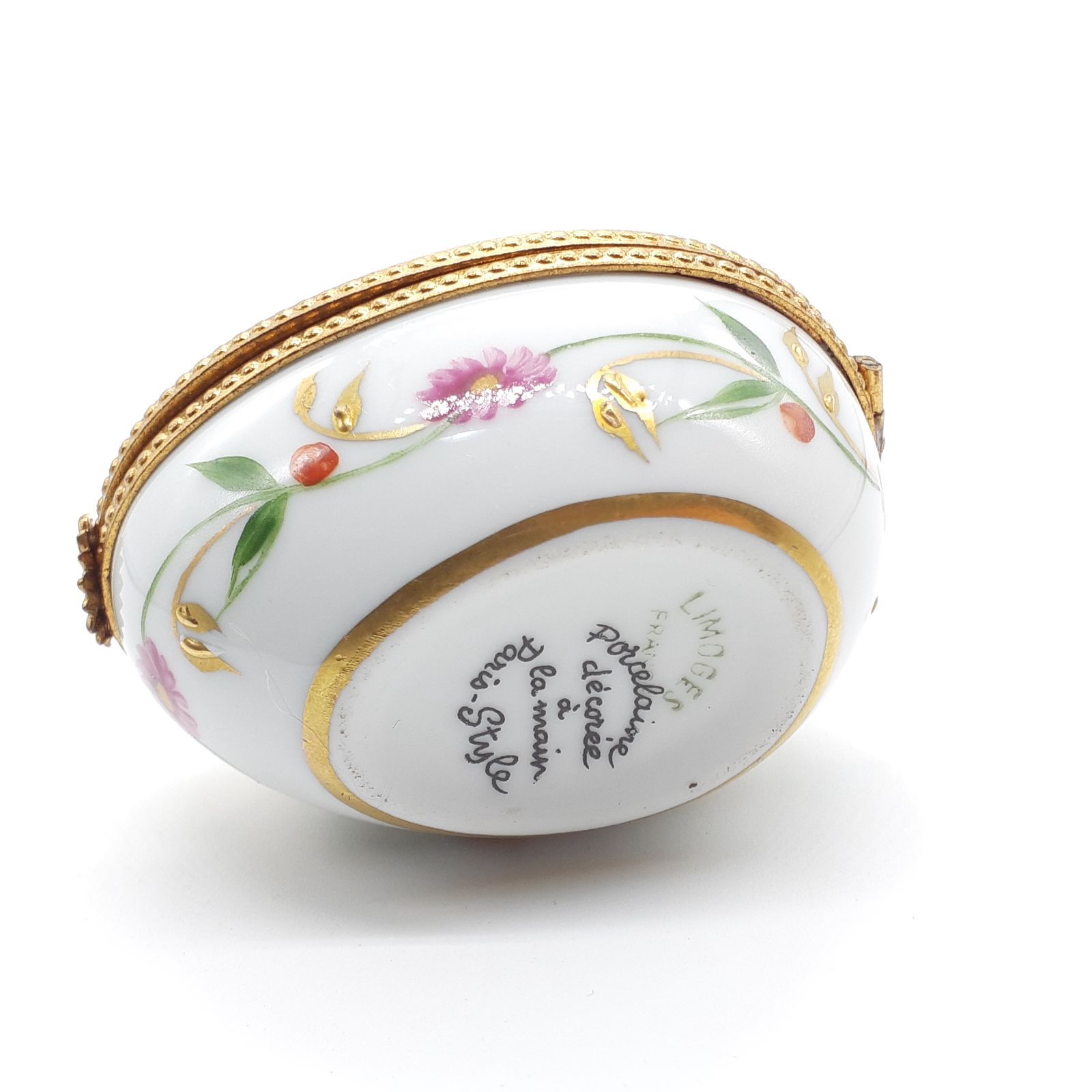 LIMOGES リモージュボックス フランス エナメル 小物入れ 丸形